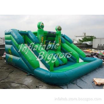 Backyard Curve Inflatable Water Slide Waterproof , Giant Wa